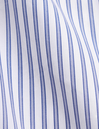  fitted navy Striped  shirt