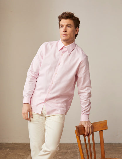 Light pink semi-fitted shirt