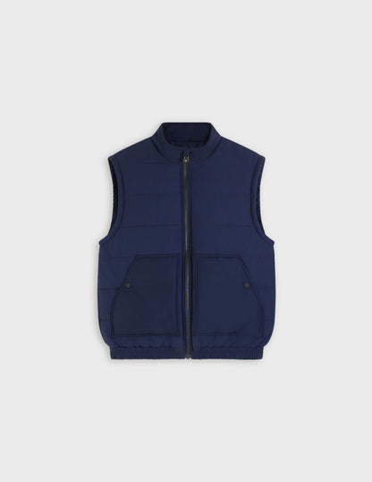 Doudoune sans manches Hayden en coton marine