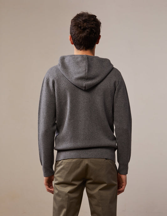 Hugo sweatshirt in gray merino wool