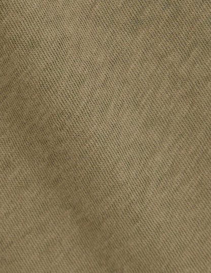 Benny T-shirt in khaki cotton and linen