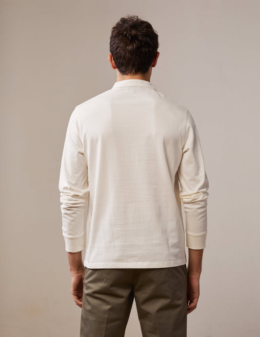 Charles T-shirt in ecru cotton