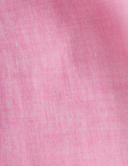 Chemise mixte "Je t'aime" en lin rose