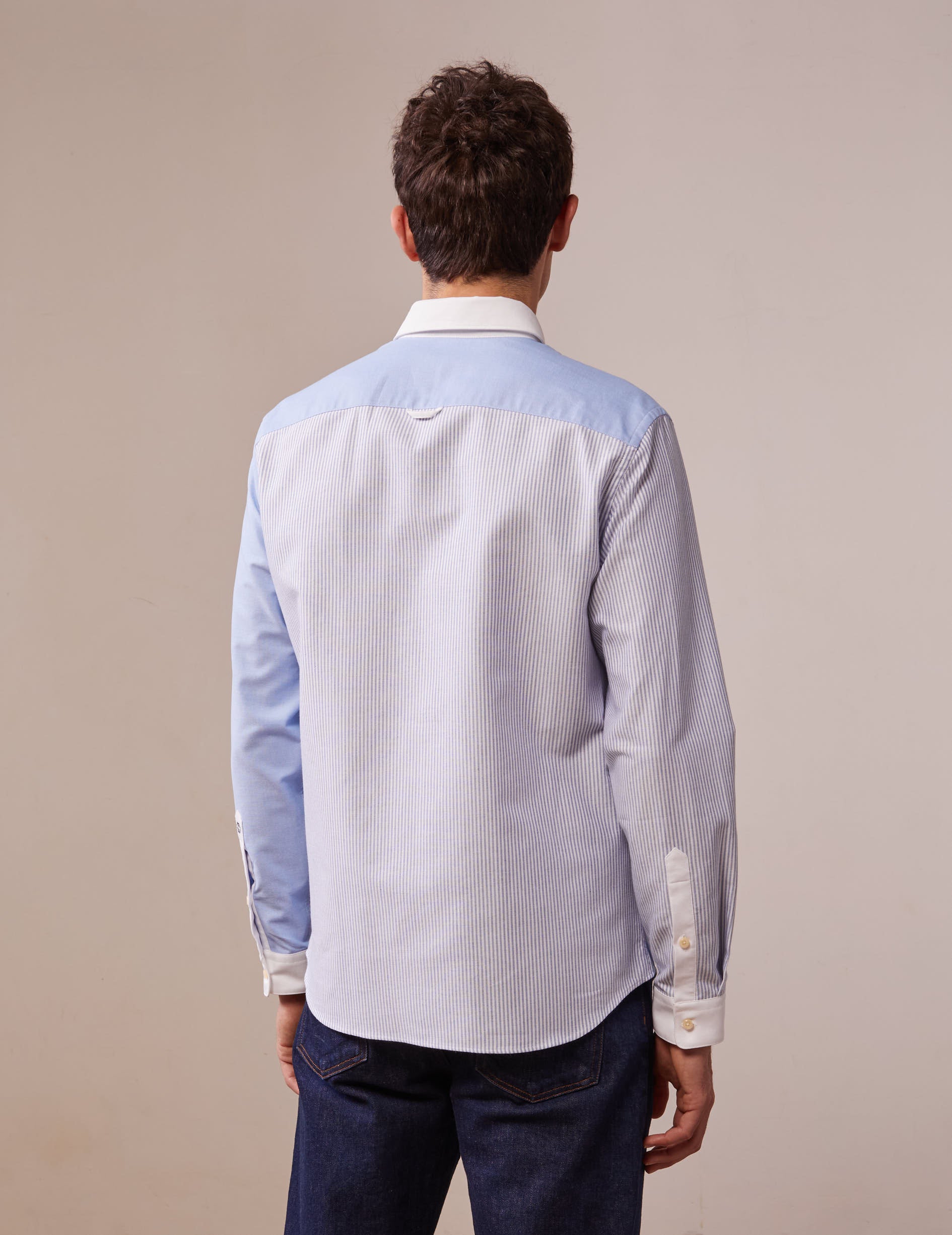 Blue William fun shirt - Oxford - American Collar