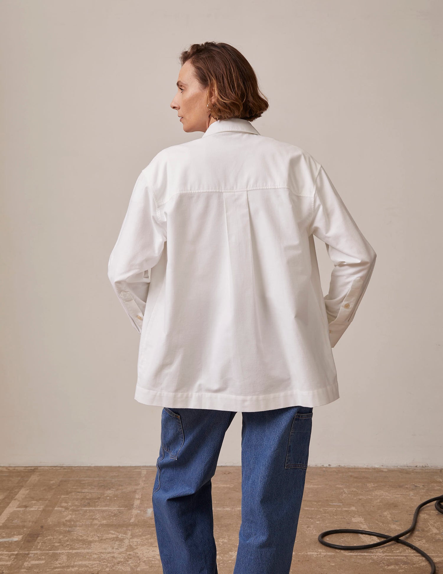 white Faith shirt - Oxford - Wide Collar#3