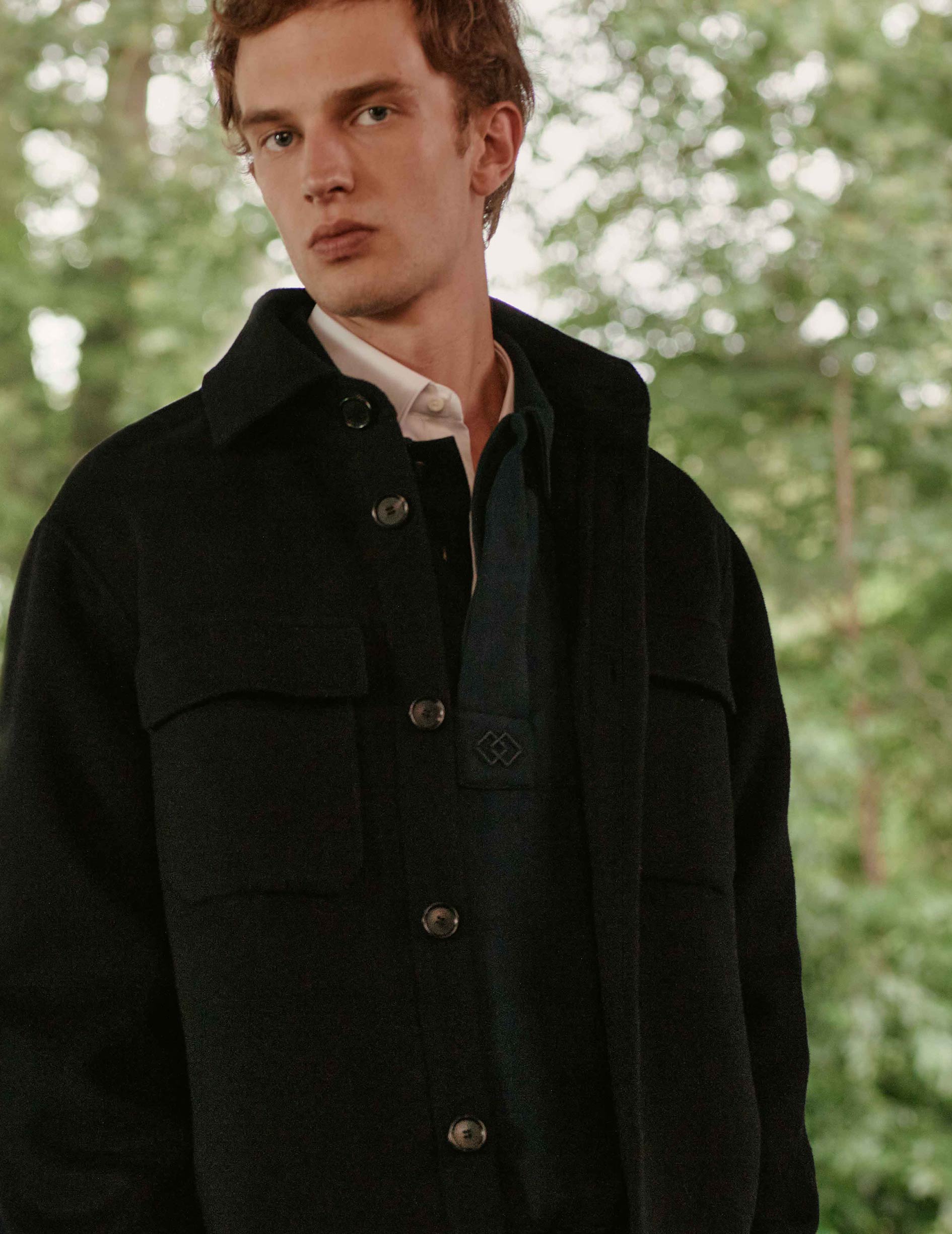 Veste Inoa en laine marine