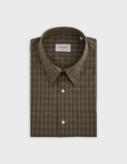 Khaki checked Arnold shirt