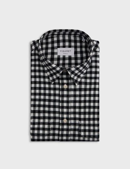Chemise Florian à carreaux noirs