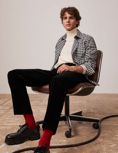 Chemise Florian à carreaux noirs