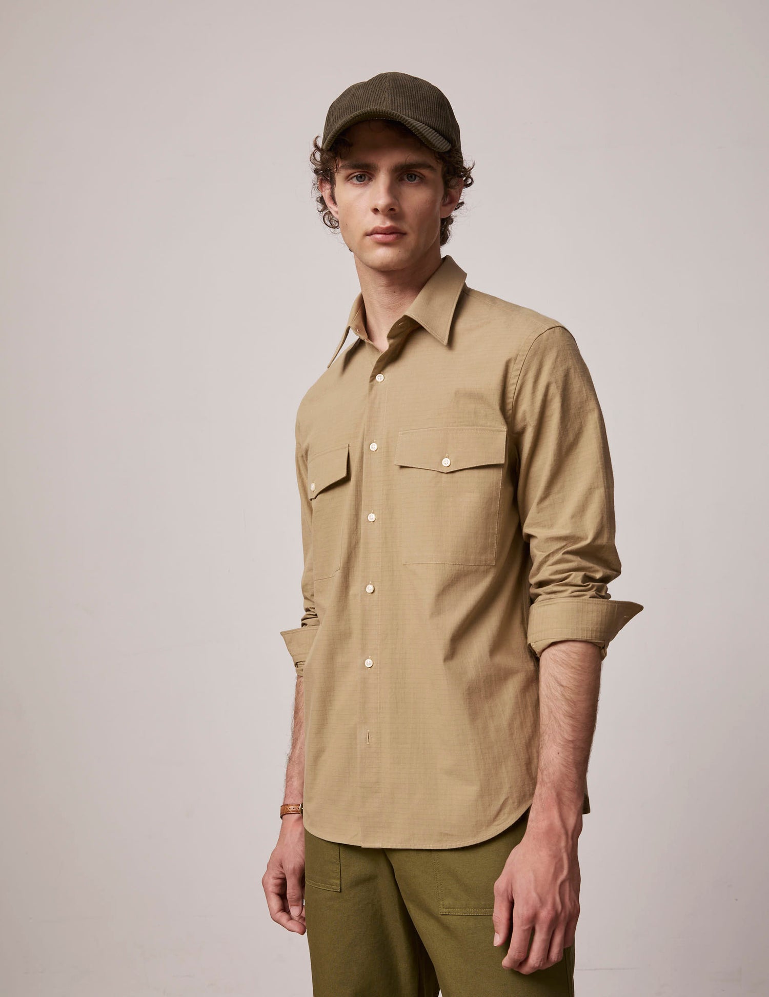 Chemise Irwin beige - Ripstop - Col Prodigieux#2