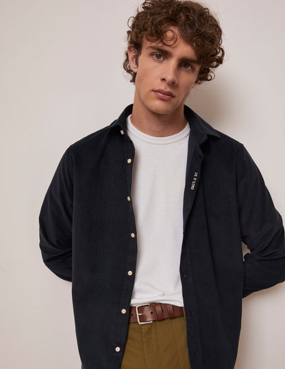 Chemise mixte "Je t'aime" marine