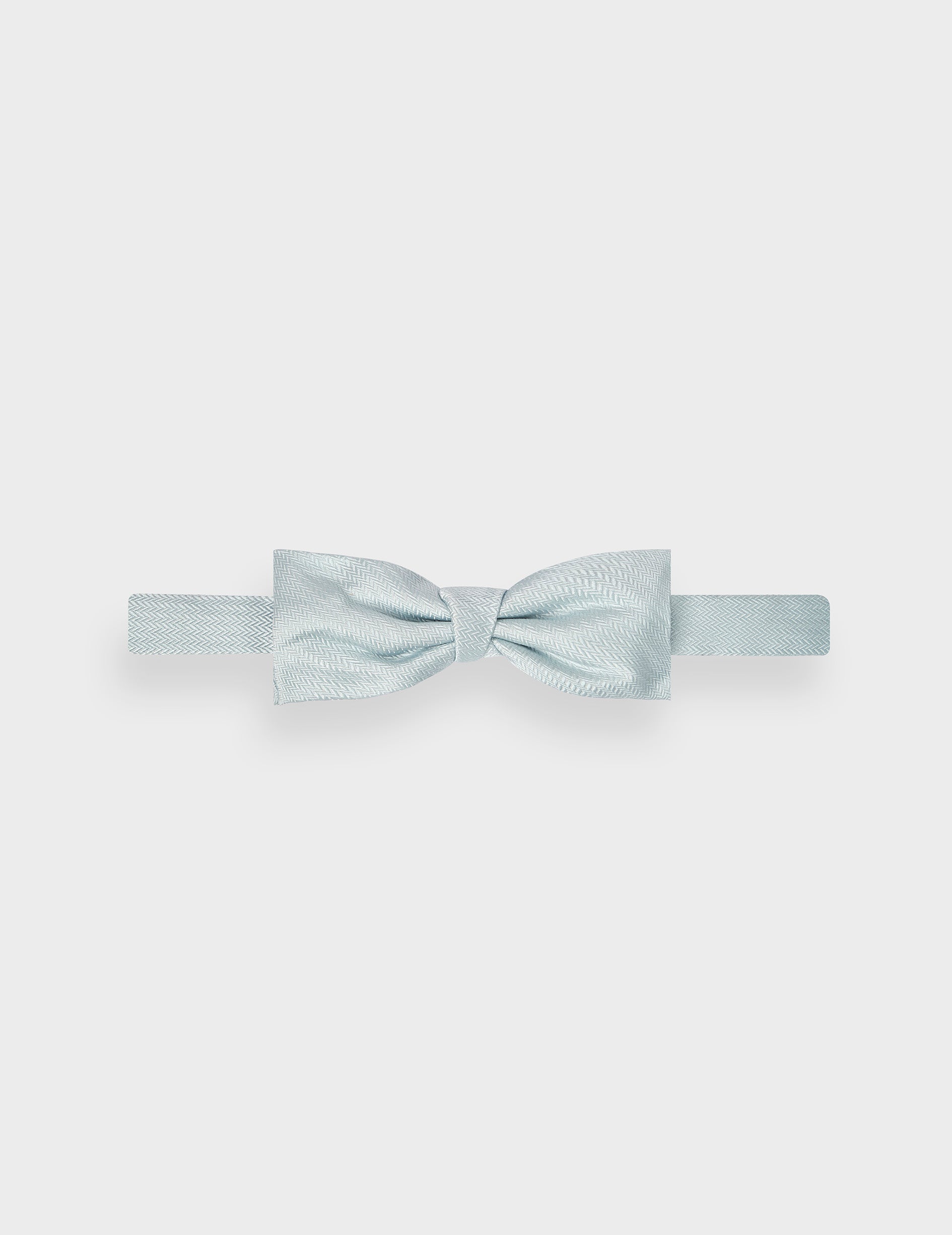 Blue patterned silk bow tie