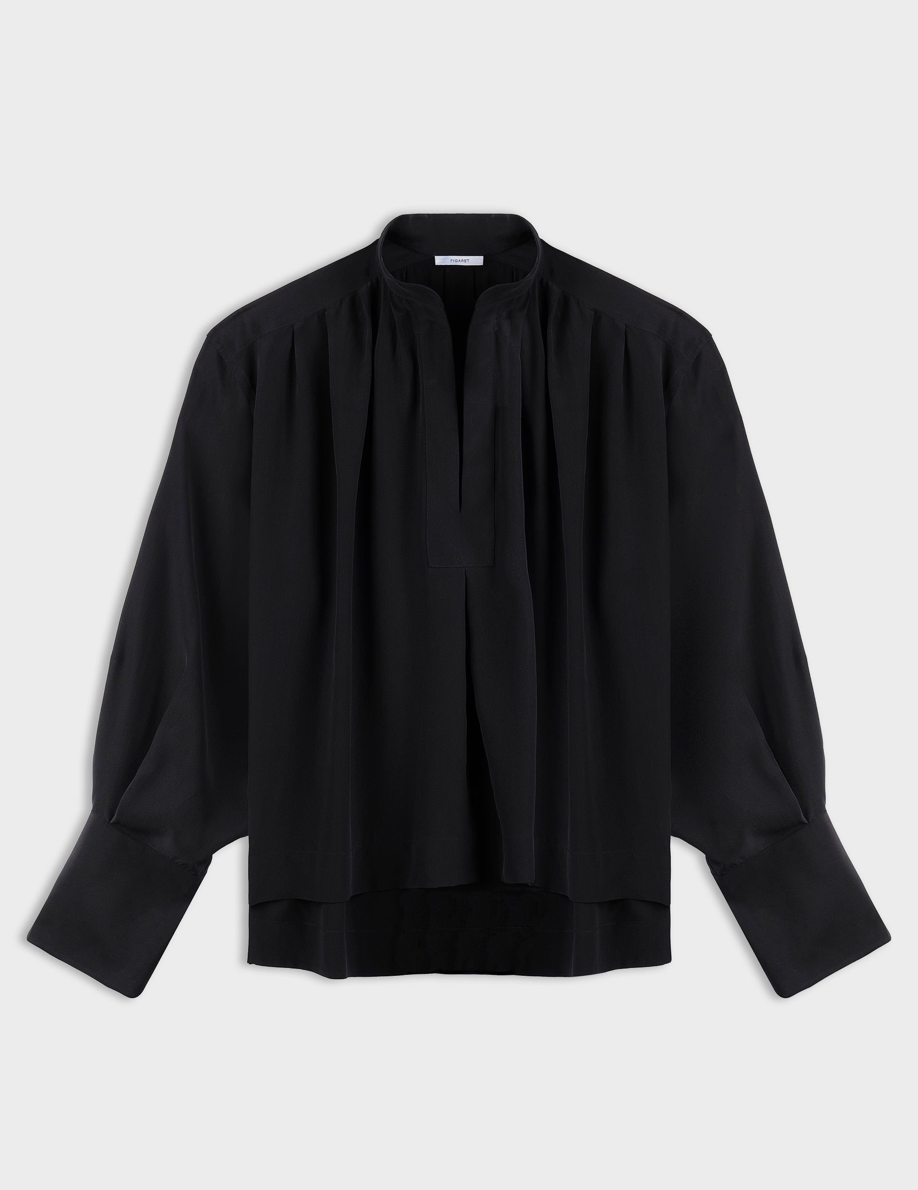 Oversized black Agnès blouse