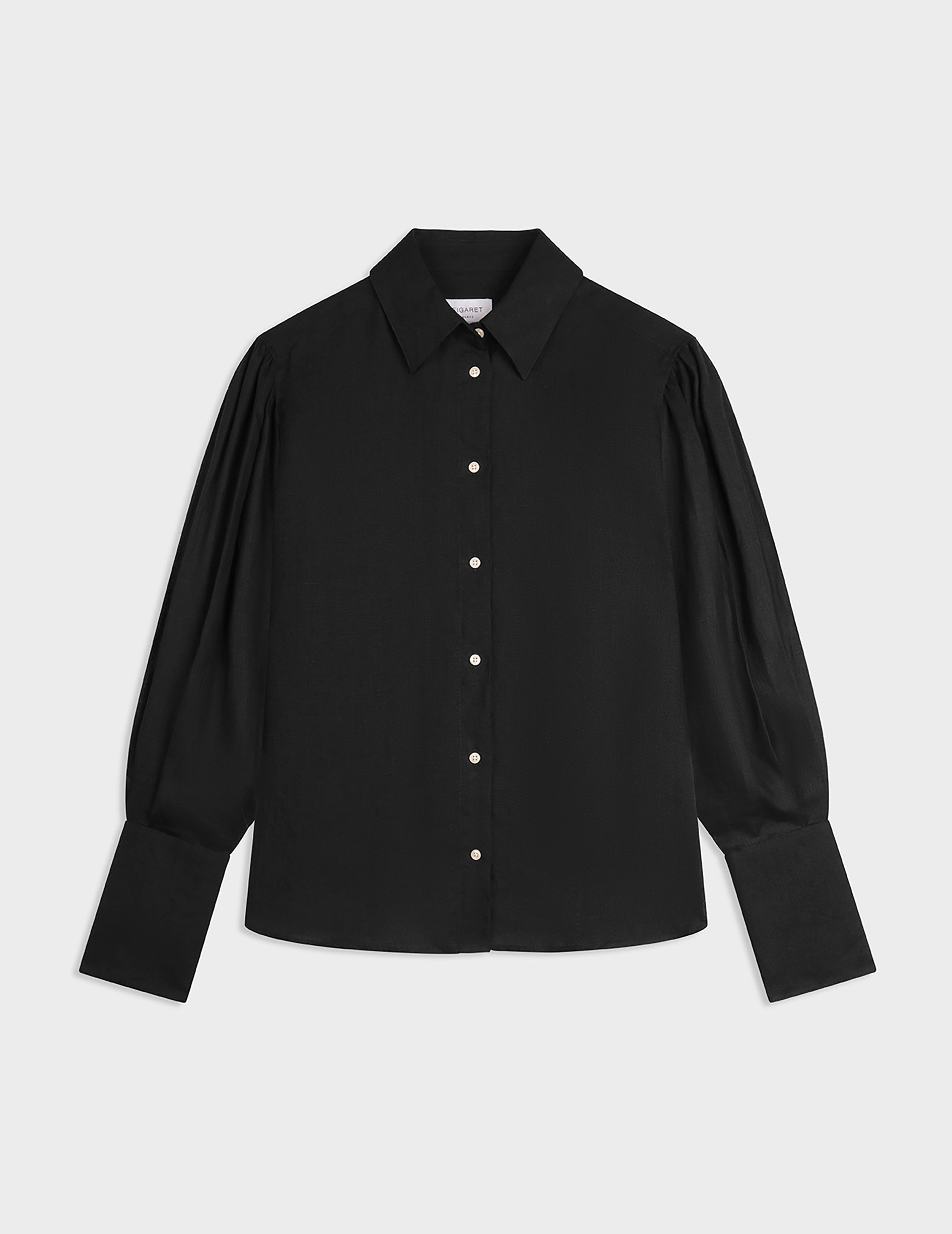 Black linen Lexie shirt