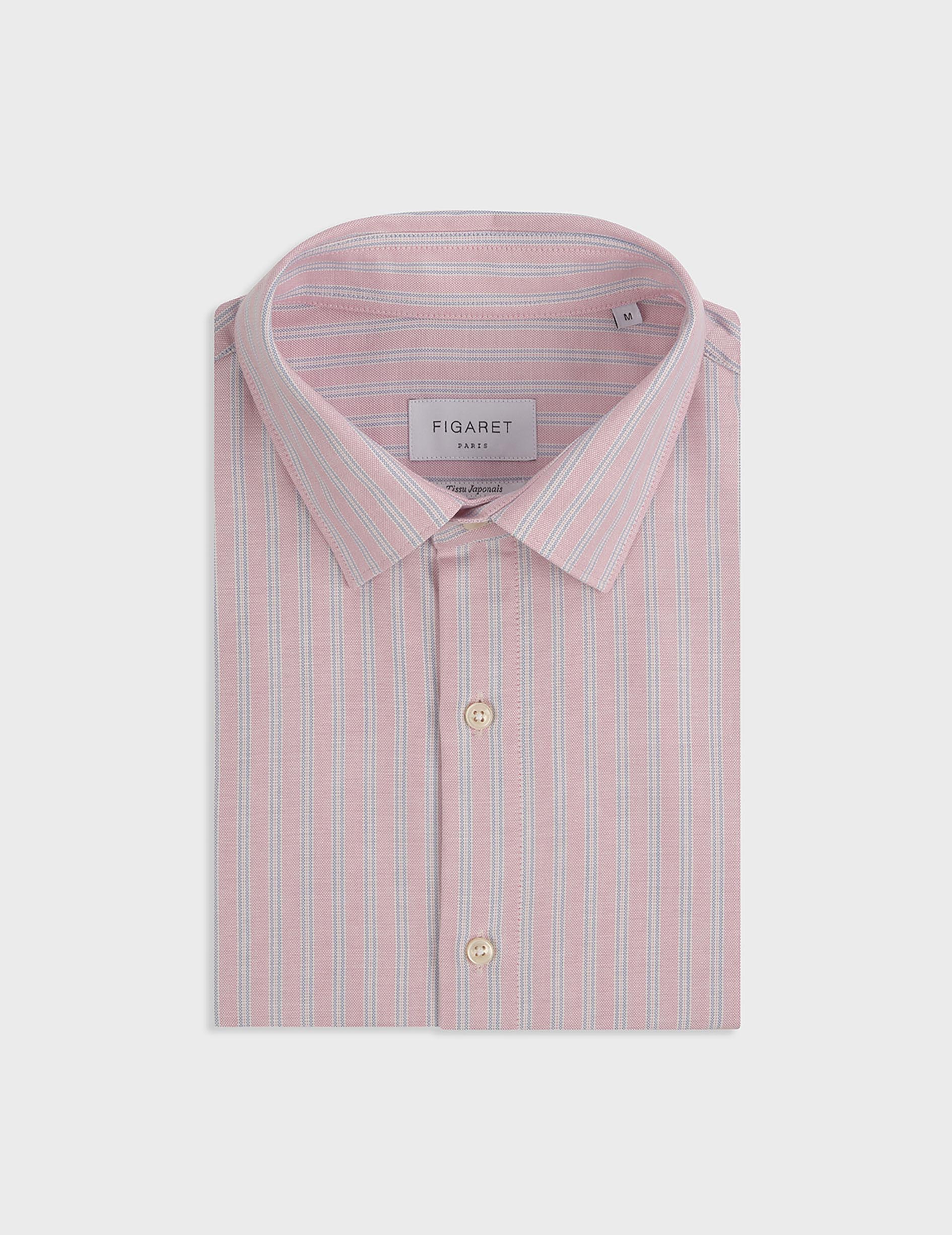 Chemise Auguste rayée rose