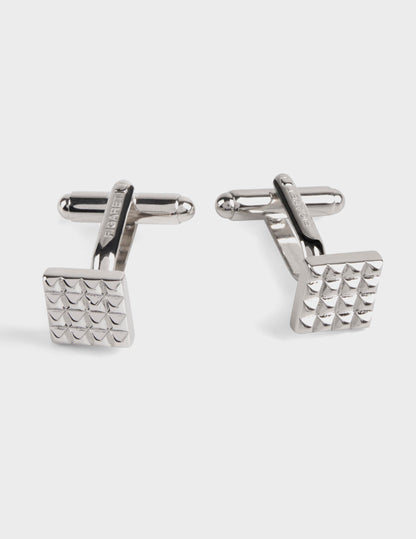 Silver-plated cufflinks