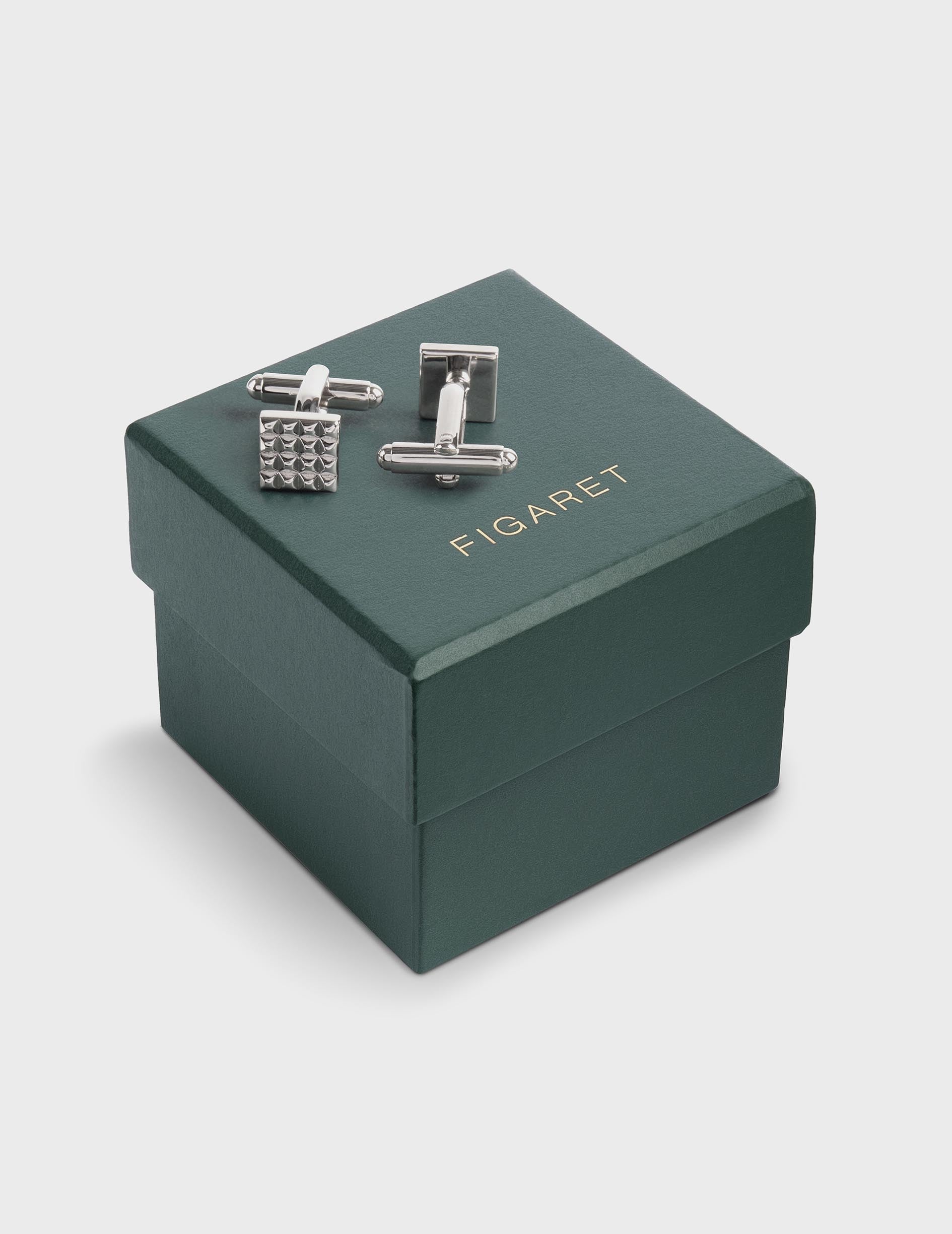 Silver-plated cufflinks