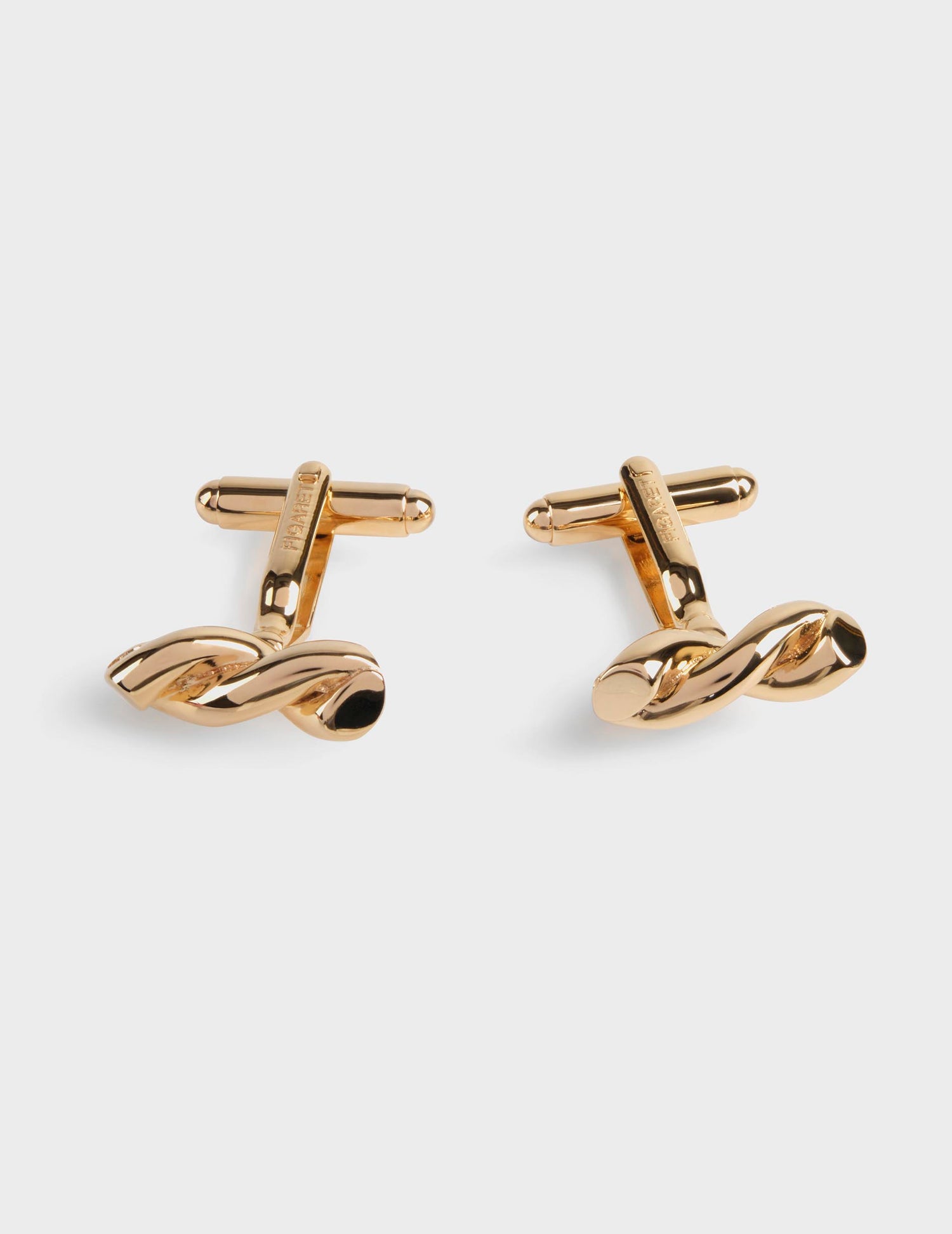 Boutons de manchette dorés