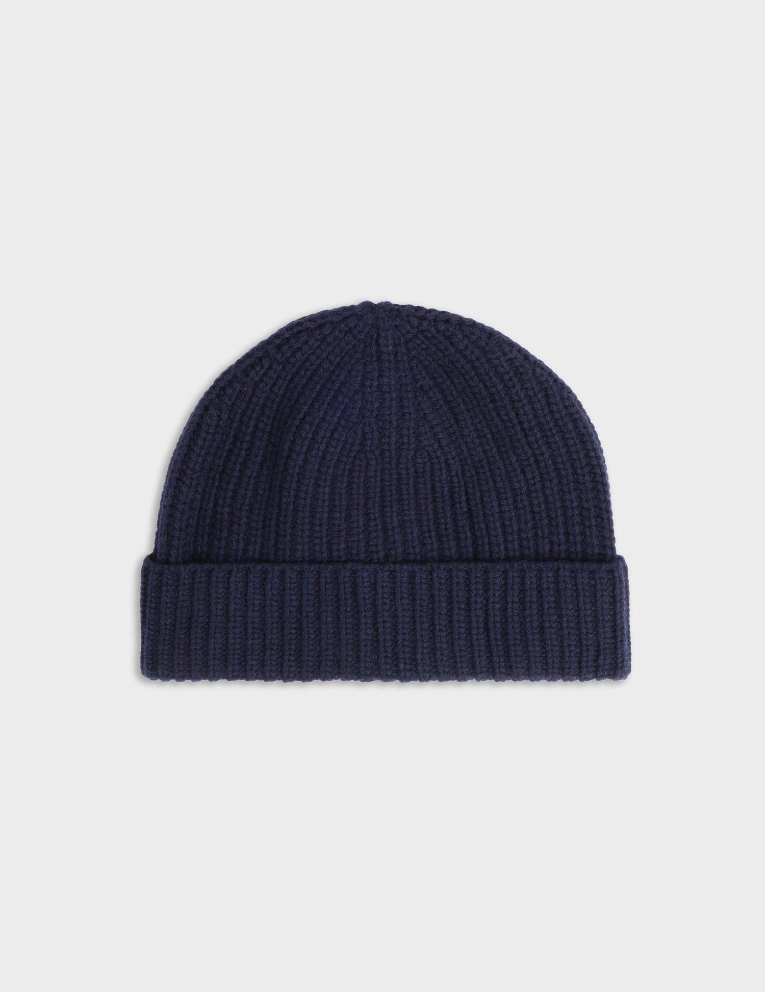 Bonnet en laine et cachemire marine