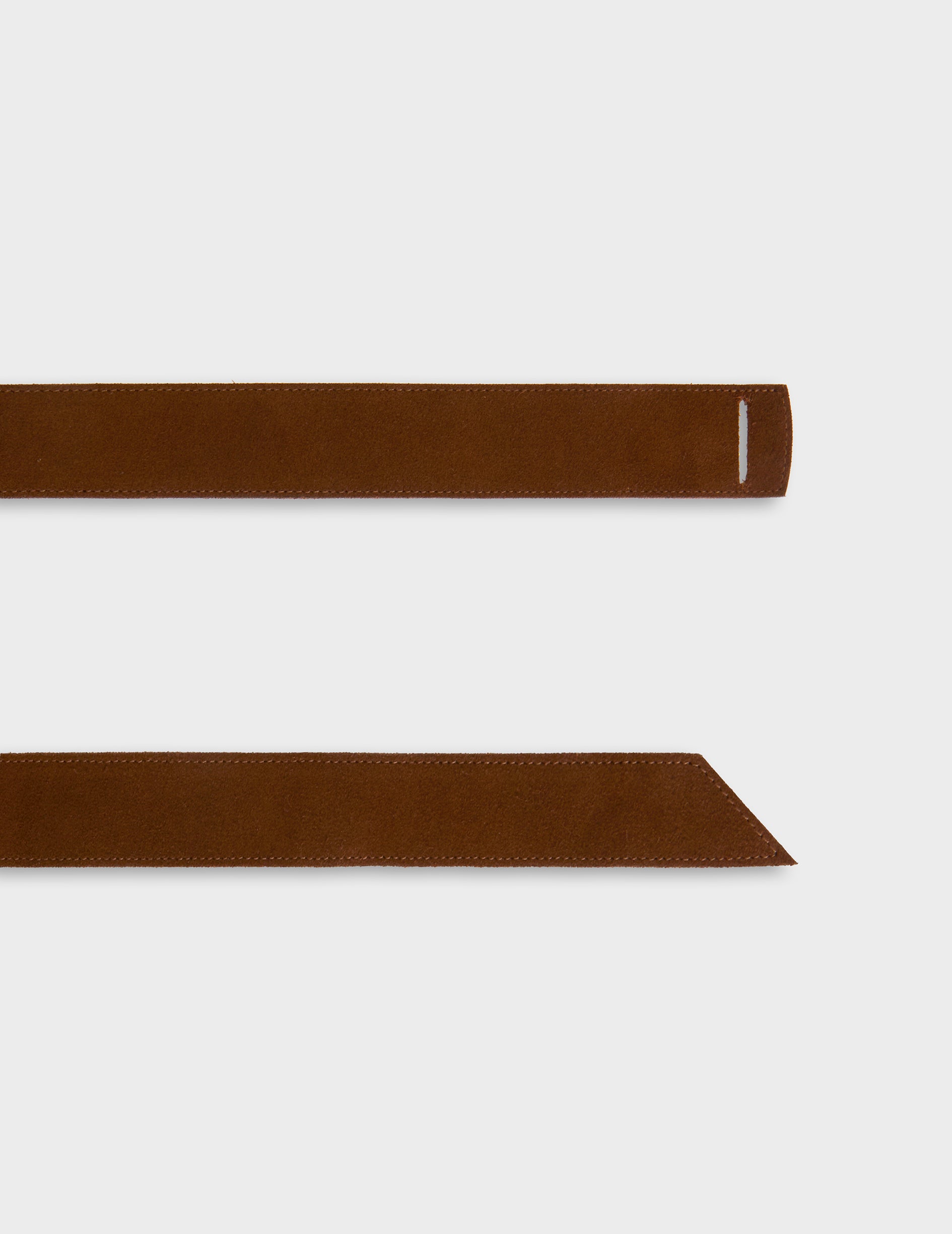 Ceinture en suède marron