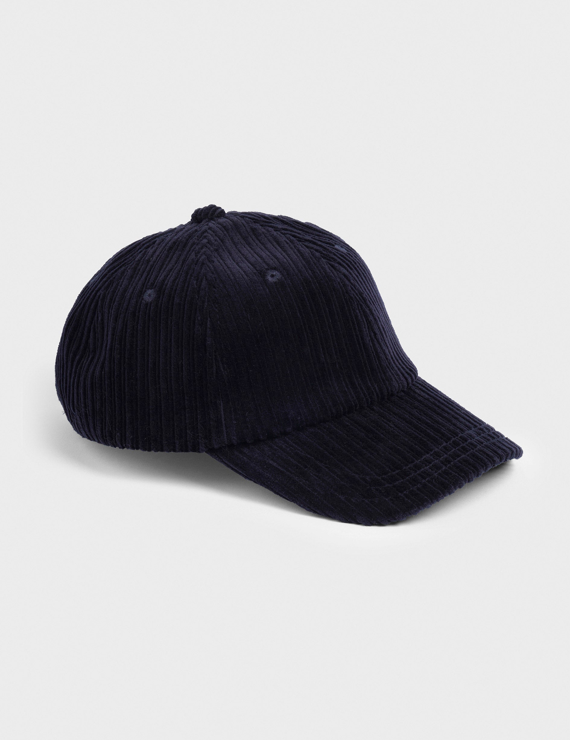 Casquette en velours marine