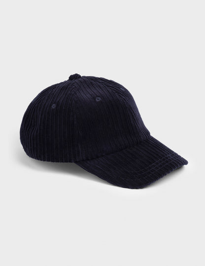Casquette en velours marine