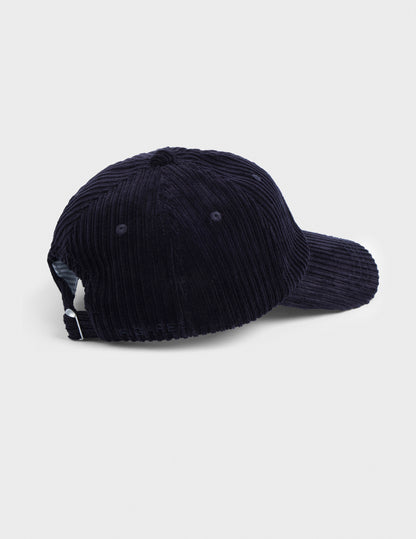 Casquette en velours marine
