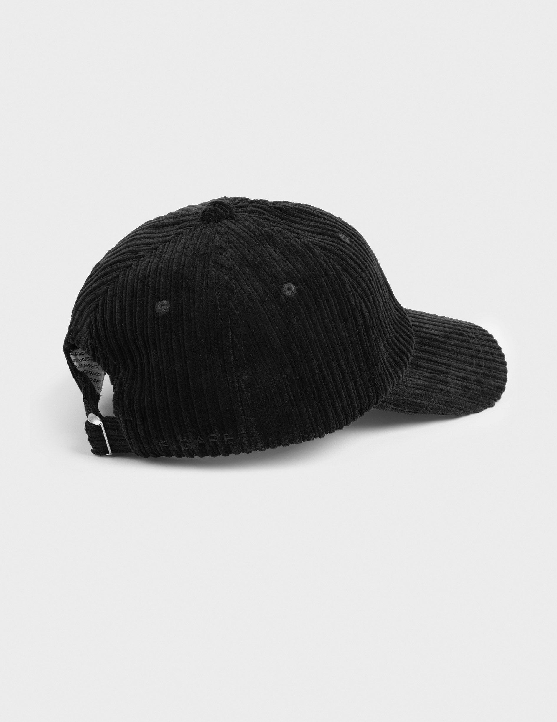 Casquette en velours noir