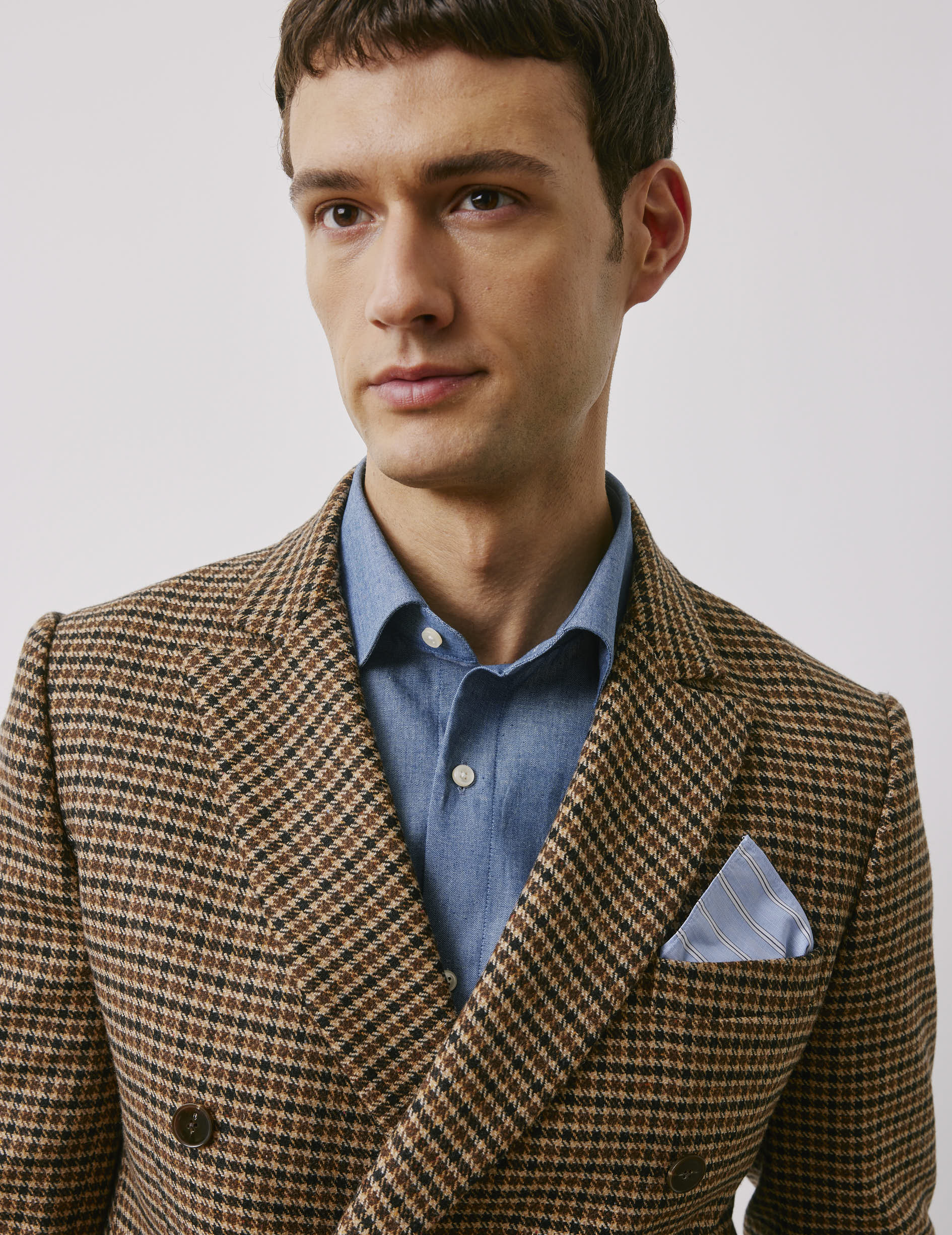 Pochette Luigi rayée bleue