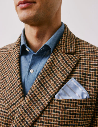 Pochette Luigi rayée bleue