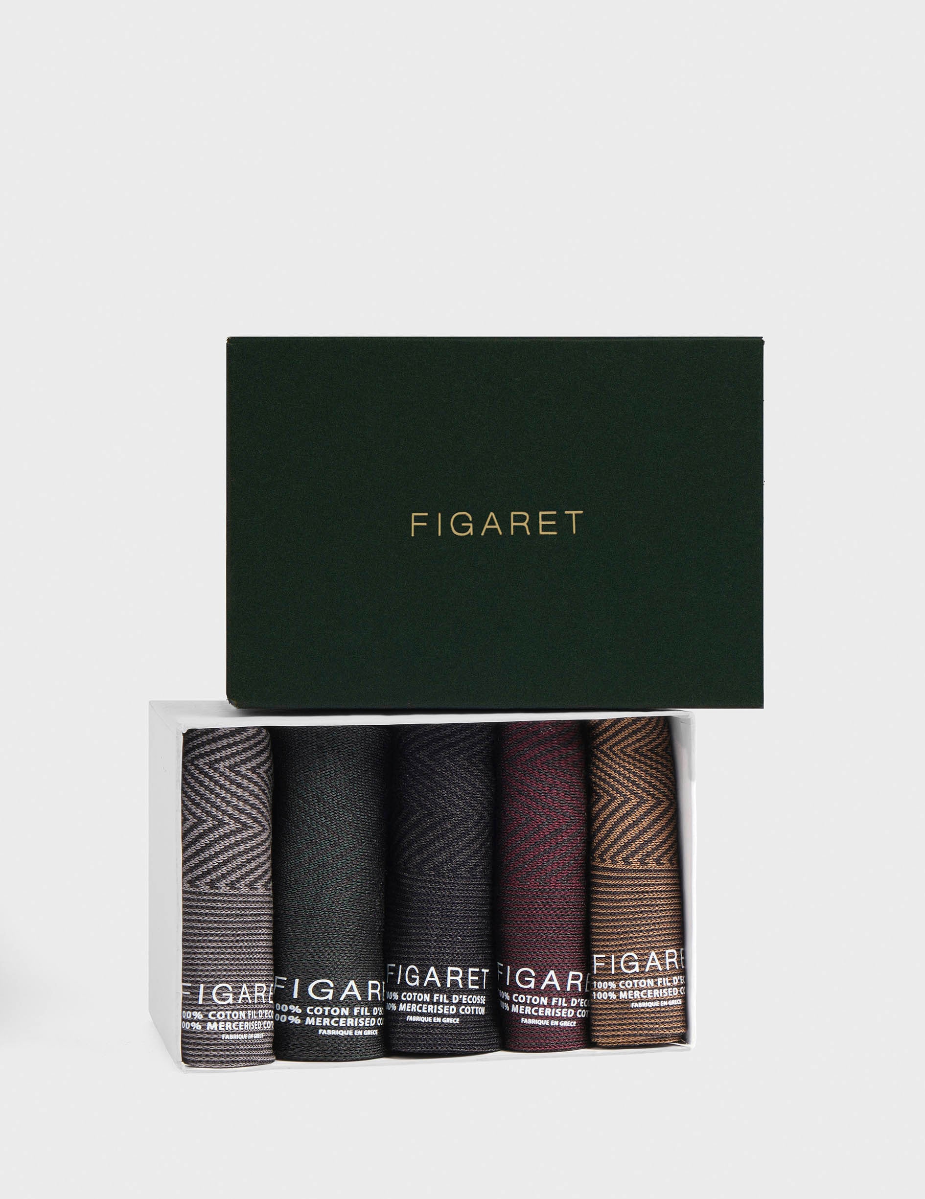 Winter week of 5 chevron socks