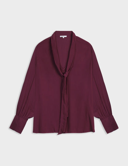 Madison burgundy blouse
