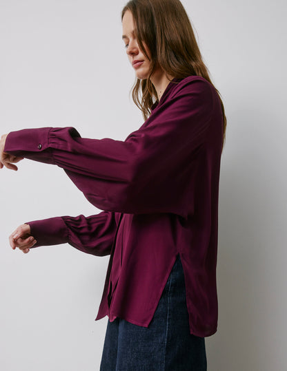 Madison burgundy blouse