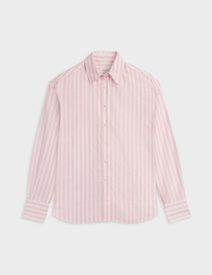 Chemise Ambre rayée rose