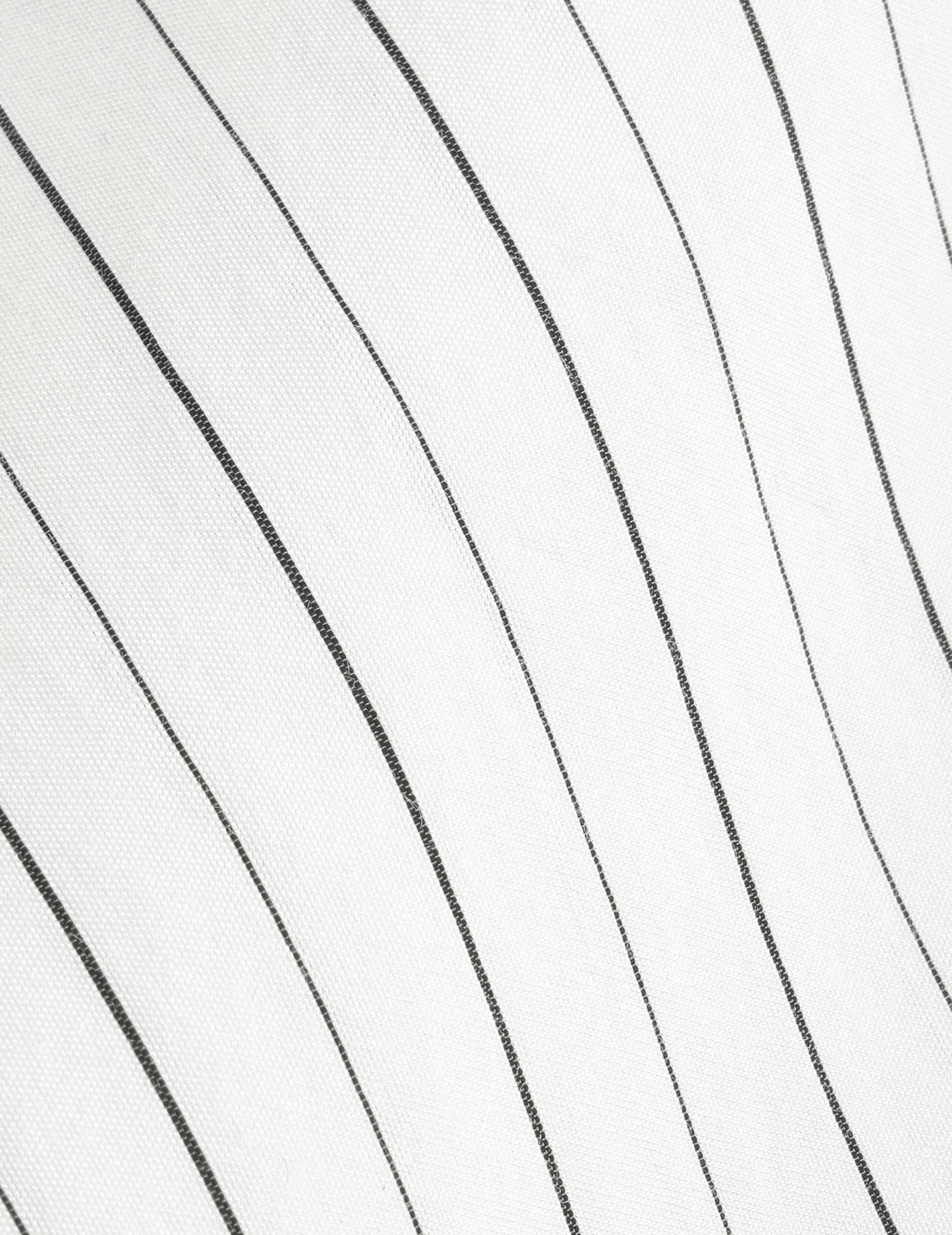 Chemise Ambre rayée noire - Toile - Col Chemise