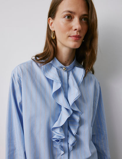 Chemise Carla rayée bleue
