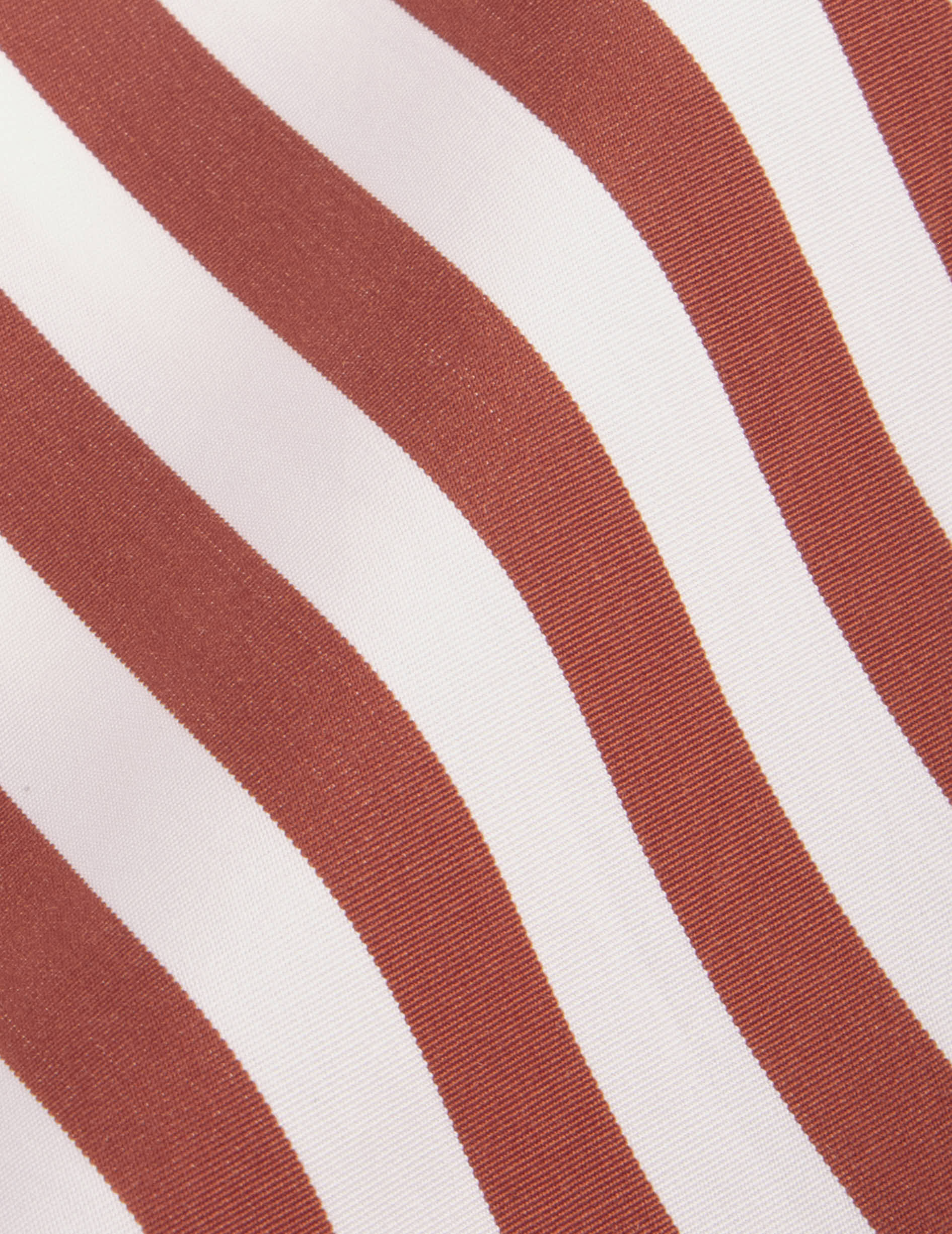 Chemise oversize Delina rayée rouge - Popeline - Col Chemise