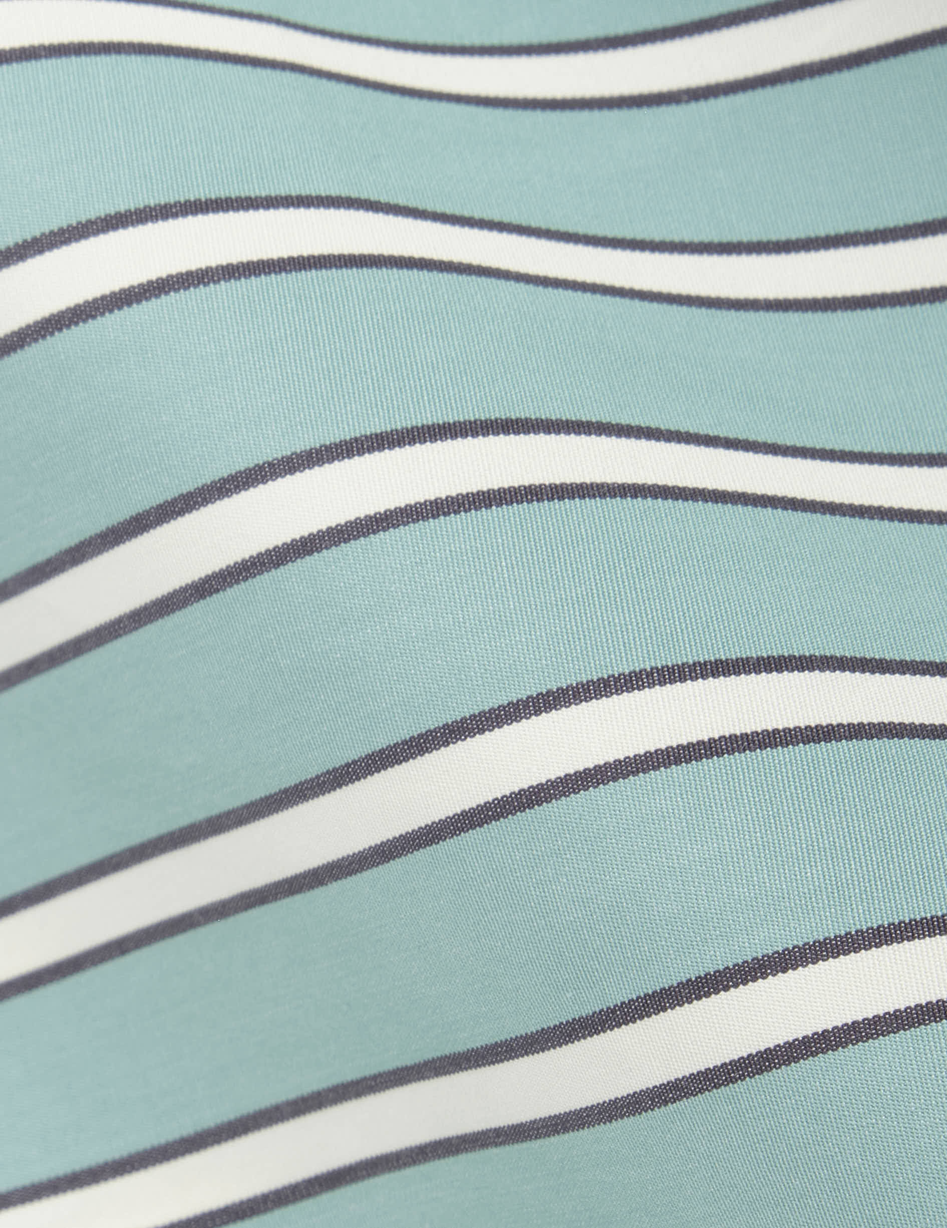 Greta sage-green striped shirt - Poplin - Victorian Collar