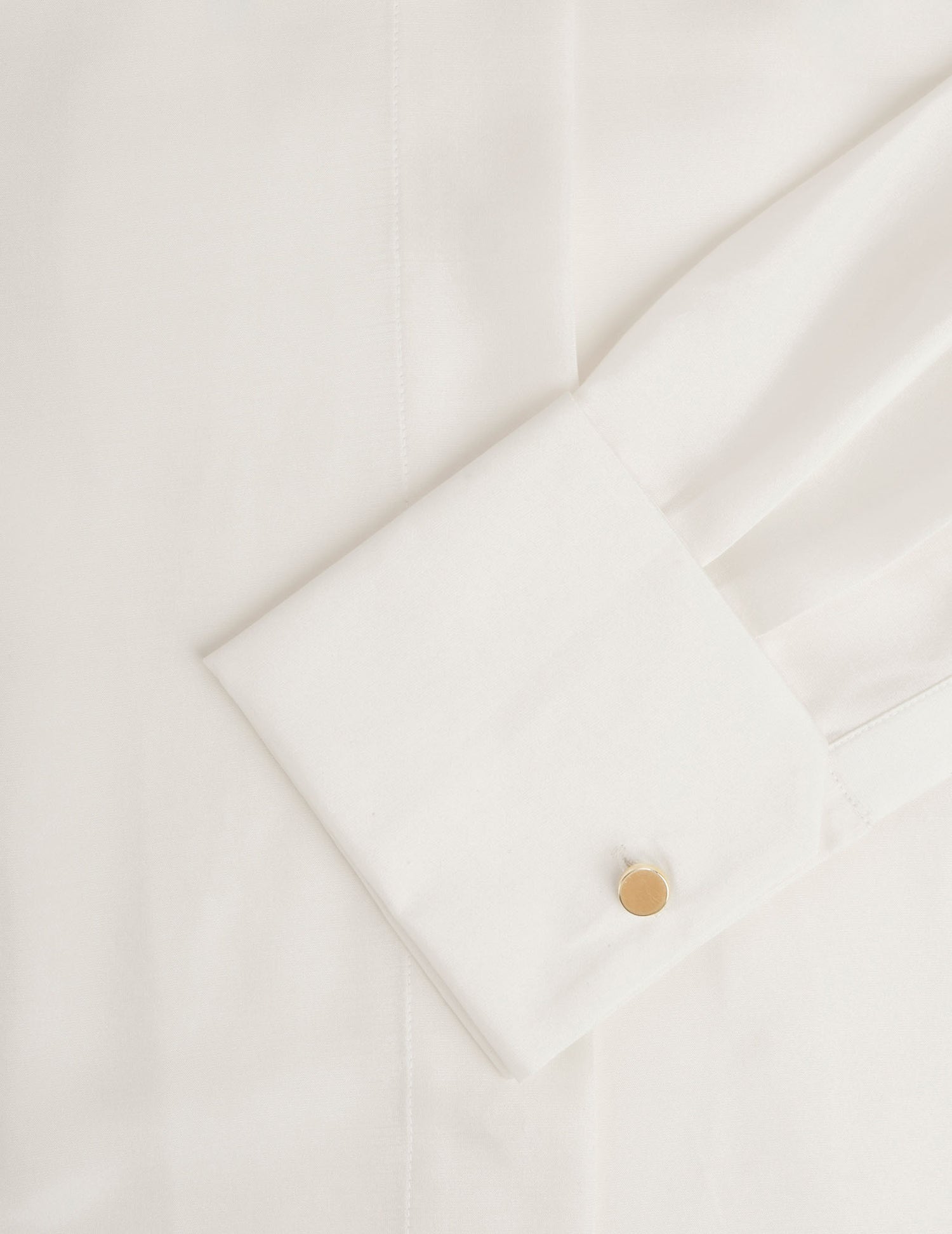 Chemise Irisa gorge cachée écrue - Soie - Col Long - Poignets Mousquetaires#6