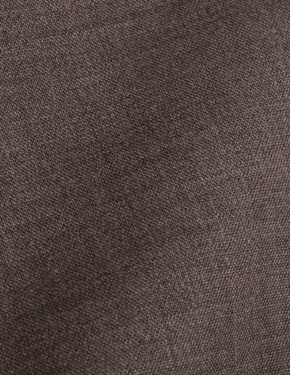 Chemise Léanna en laine vierge marron