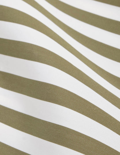 Chemise oversize Léa rayée kaki