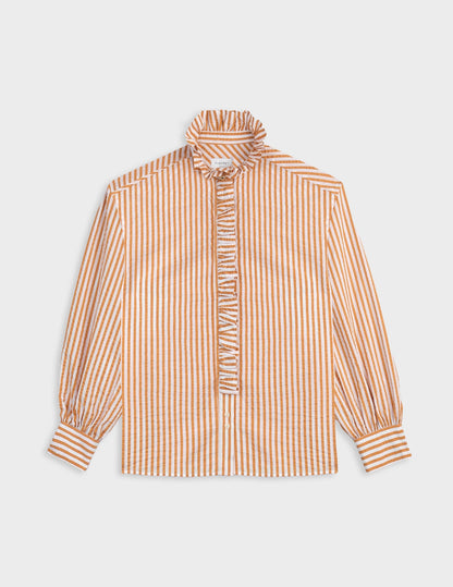Chemise Lisa rayée ocre