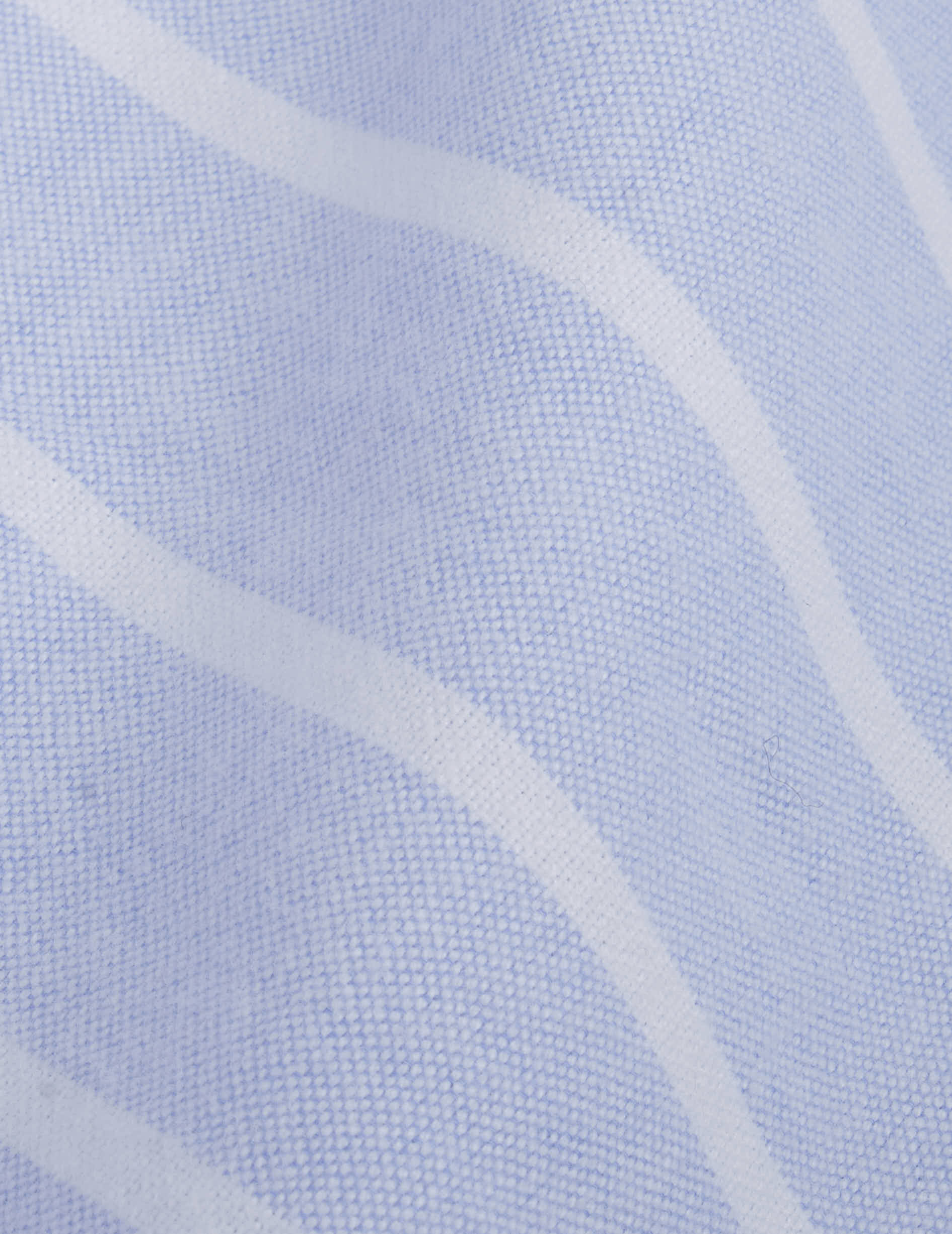 Chemise oversize Lizandra rayée bleue - Oxford gratté - Col Chemise