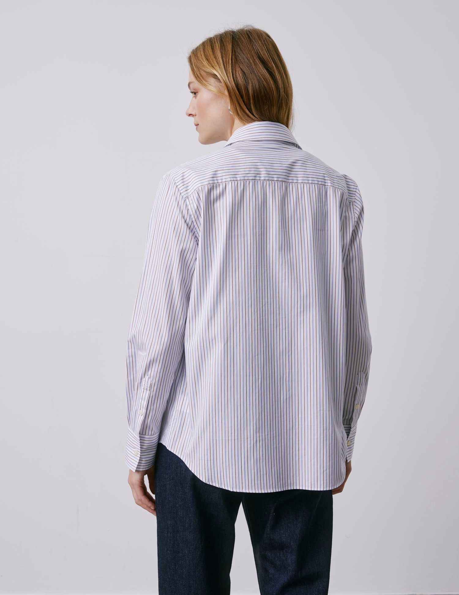 Chemise Marion rayée - Popeline - Col Chemise#2