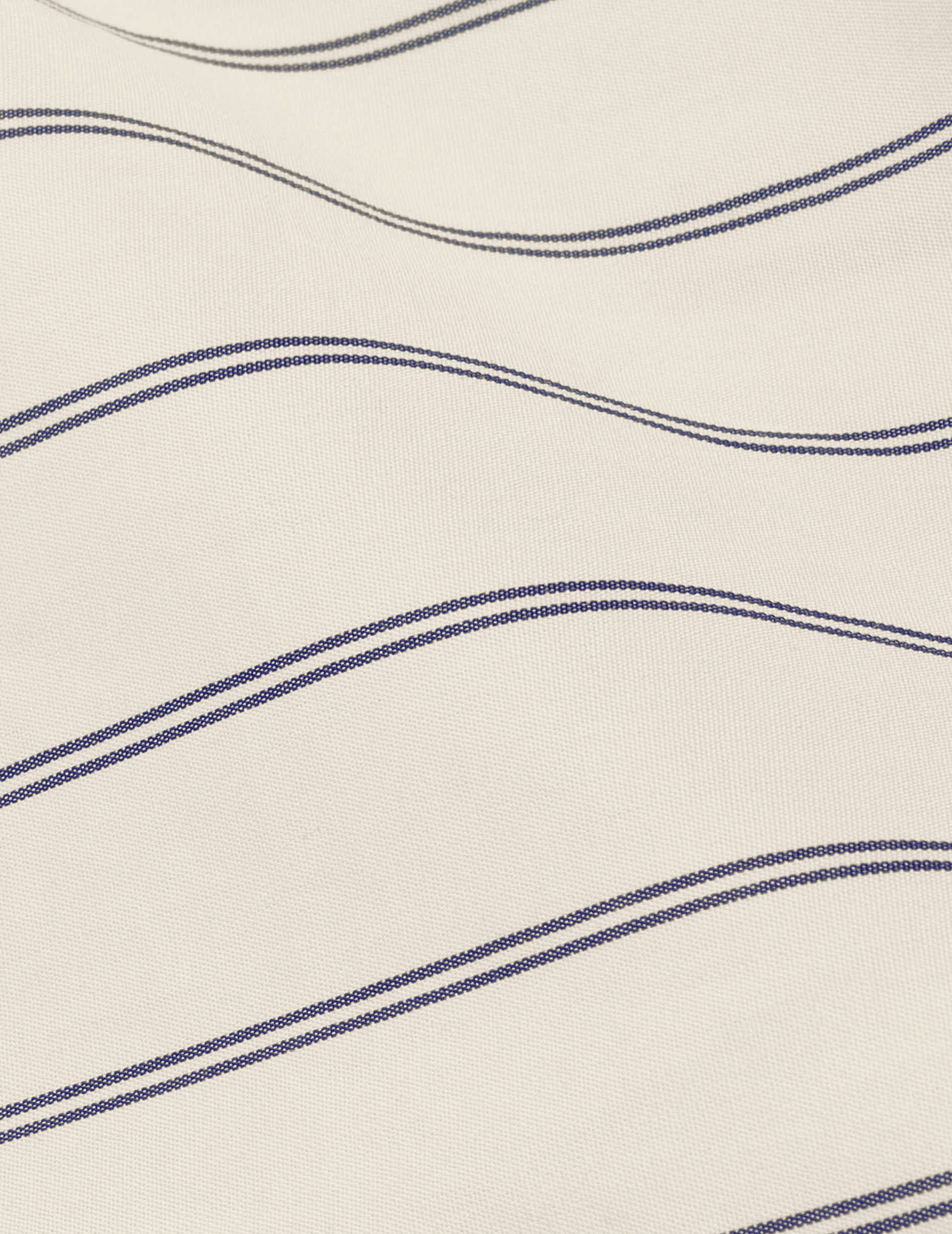 Chemise Mathéa gorge cachée rayée beige - Popeline - Col Chemise