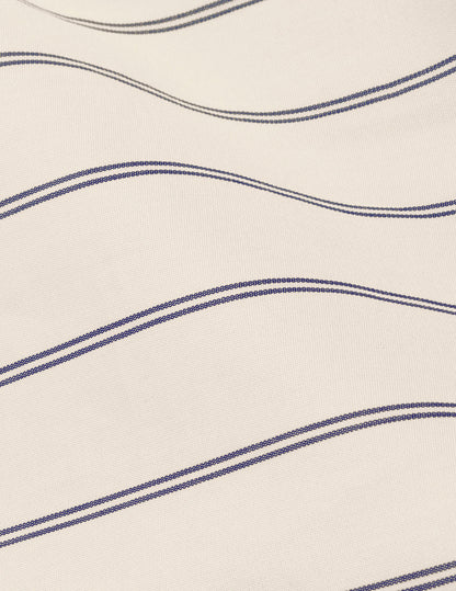 Chemise Mathéa gorge cachée rayée beige