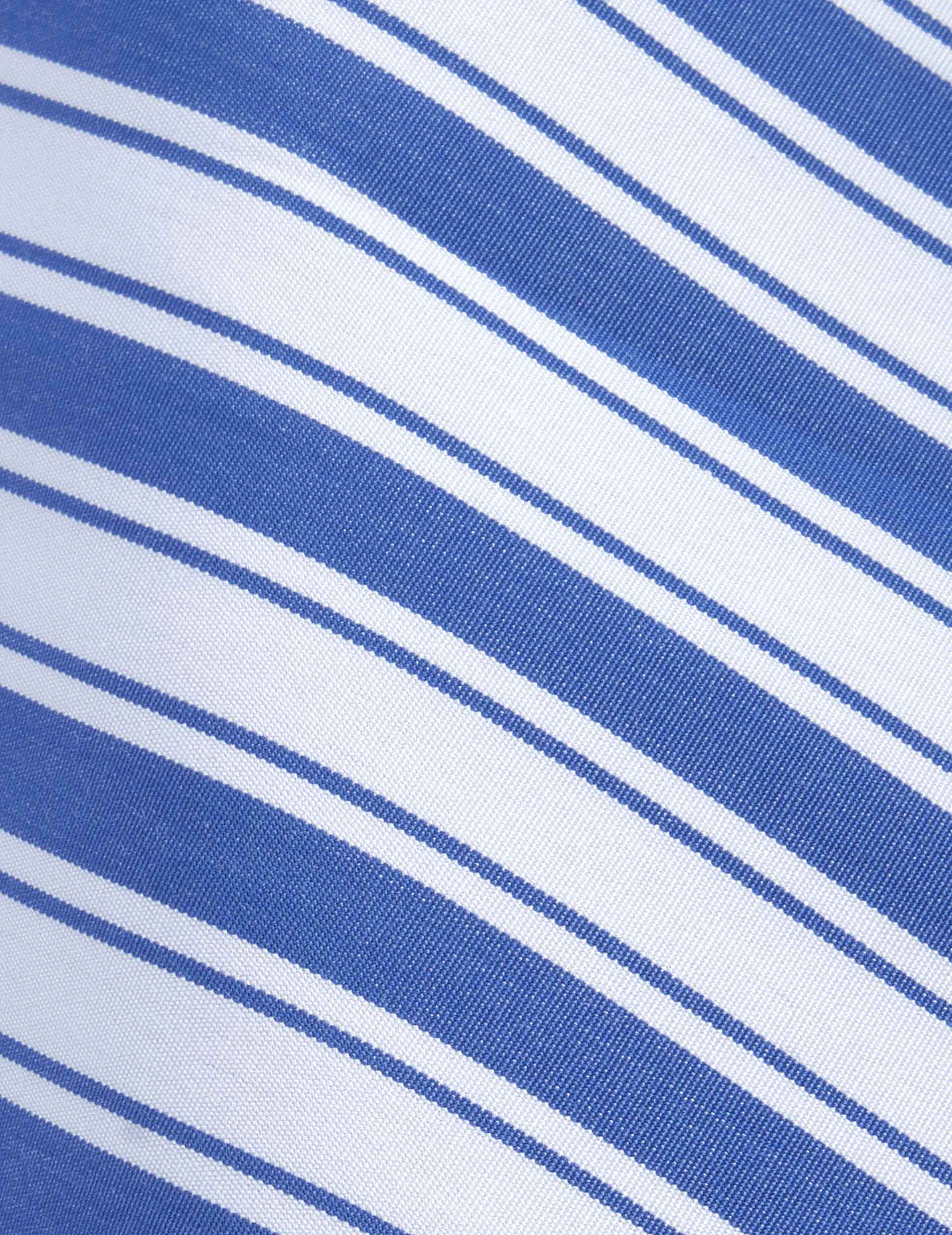 Maude blue striped shirt - Poplin - Officer Collar