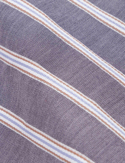 Chemise oversize Maureen rayée grise