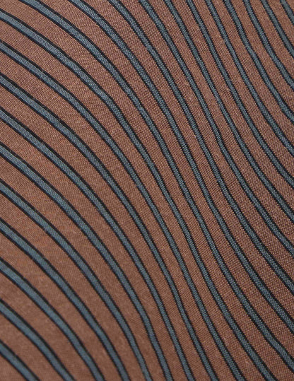 Chemise oversize Maureen rayée marron