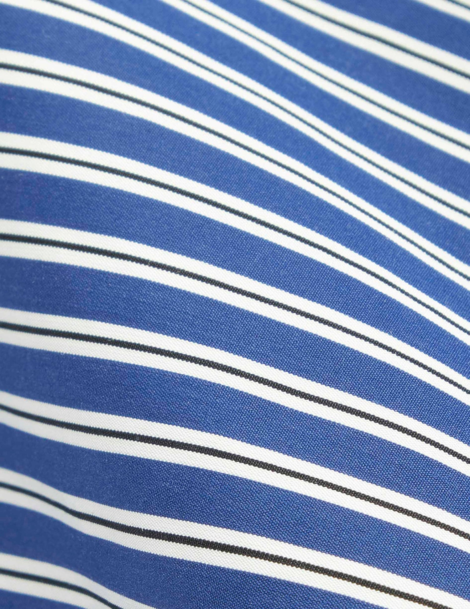 Chemise oversize Mélanie rayée bleue - Popeline - Col Chemise#6